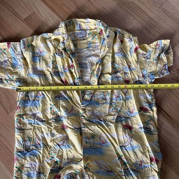 Lot Of 2 Mens Hawaiian Shirts Short Sleeve Floral Tropical Button Front Medium - Picture 4 of 9